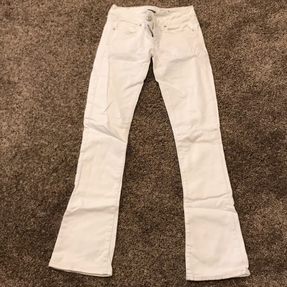American Eagle Skinny Kick White Jeans